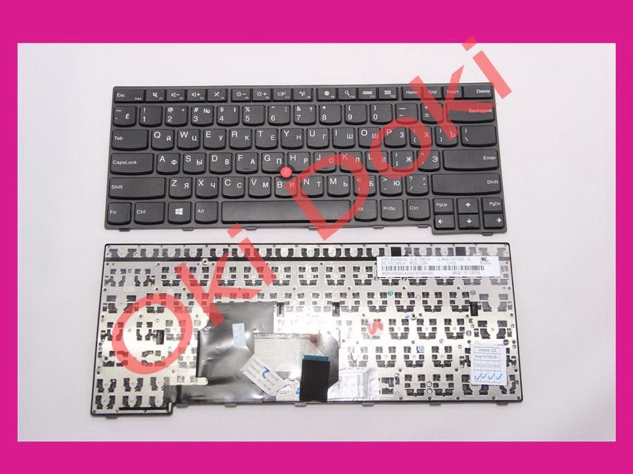 Клавіатура LENOVO ThinkPad E450 E450c E455 series black ukr