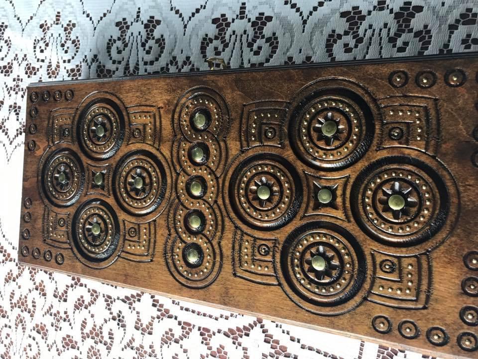 Нарди ручної роботи 40 см Горгані, фото 1