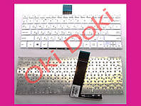 Клавиатура Asus F200 R202 X200 X200CA series white руские буквы черные