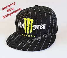 Мужская чоловіча кепка бейсболка реперка прямой Snapback Monster NEW