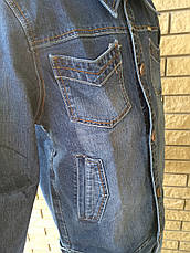 Куртка унісекс джинсова стрейчева VIGOOCC, фото 5