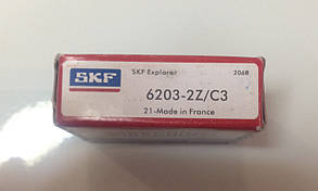 Підшипник SKF 6203 2Z/C3 (фірмова упаковка)