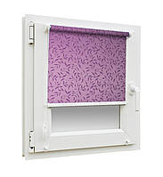 Рулонные шторы ткань НАТУРА 512 фиолетовый цвет