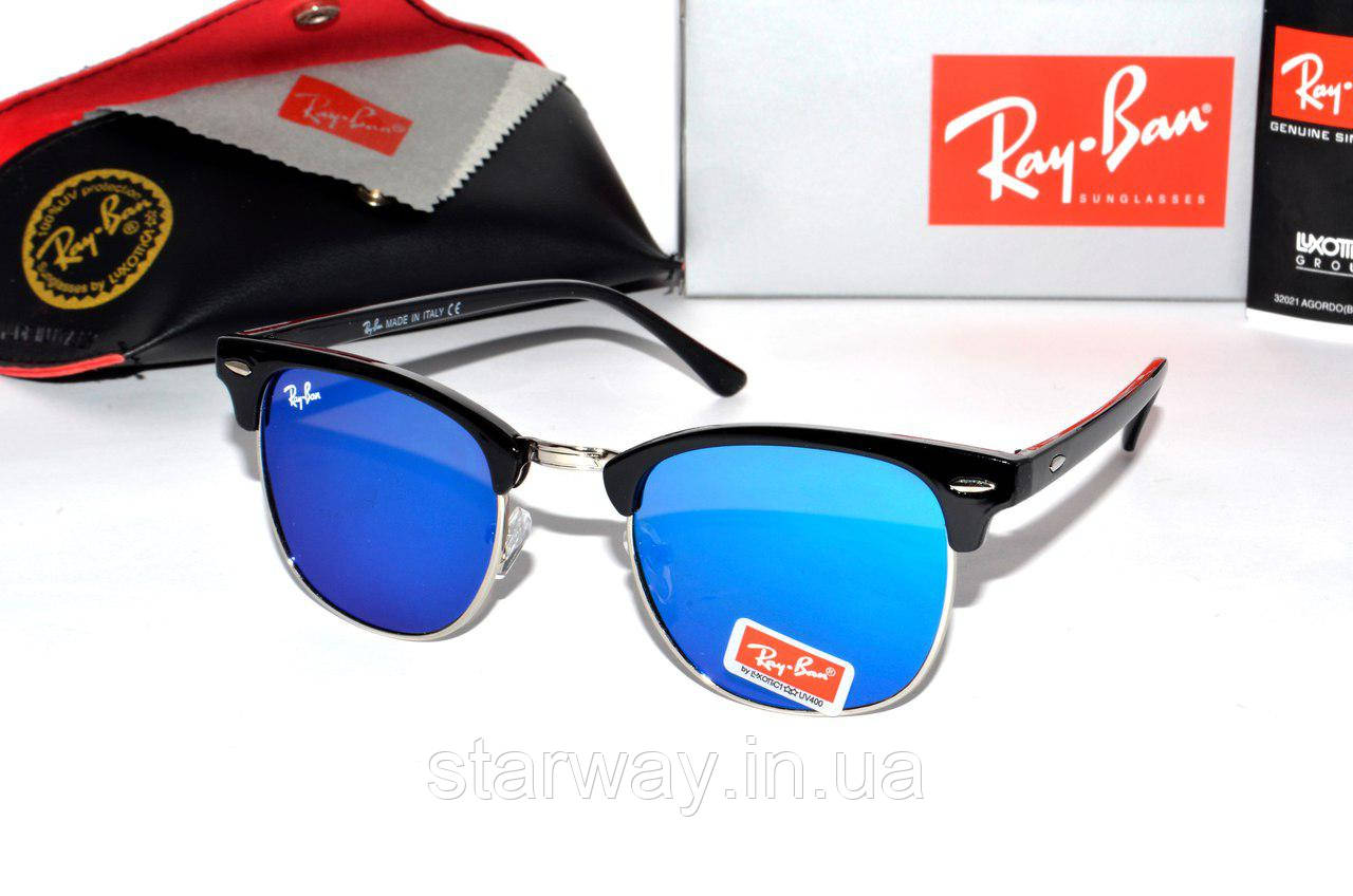 Солнцезащитные очки Ray Ban clubmaster | Защита UV 400 | Best Shop - фото 1 - id-p727145539