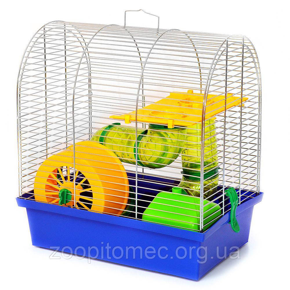 Клітка для хом'яка БУНГАЛО 2 ЛЮКС УКРАЇНА цинк, 33,5*23*36,5 см, фото 1