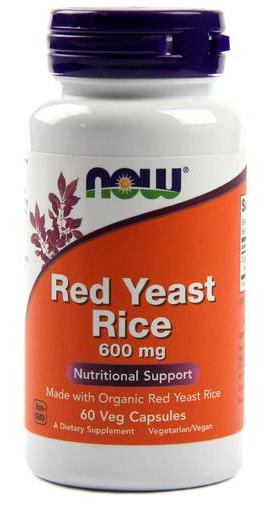 Червоний дріжджовий рис, Now Foods, Red Yeast Rice, (600 mg) 60 vcaps