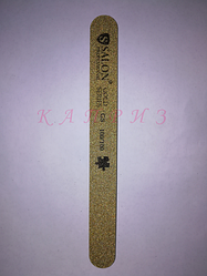 Пилка для нігтів Salon Professional 100х100, пряма вузька.