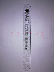 Пилка для нігтів Salon Professional 100х100, пряма вузька.