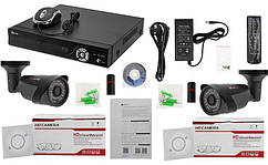 Комплект IP відеоспостереження NVR-KIT2104 — 2 indoor-outdoor