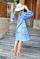 Плаття льон із вишивкою, вишите плаття вишиванка, вишиванка українське плаття вишите 