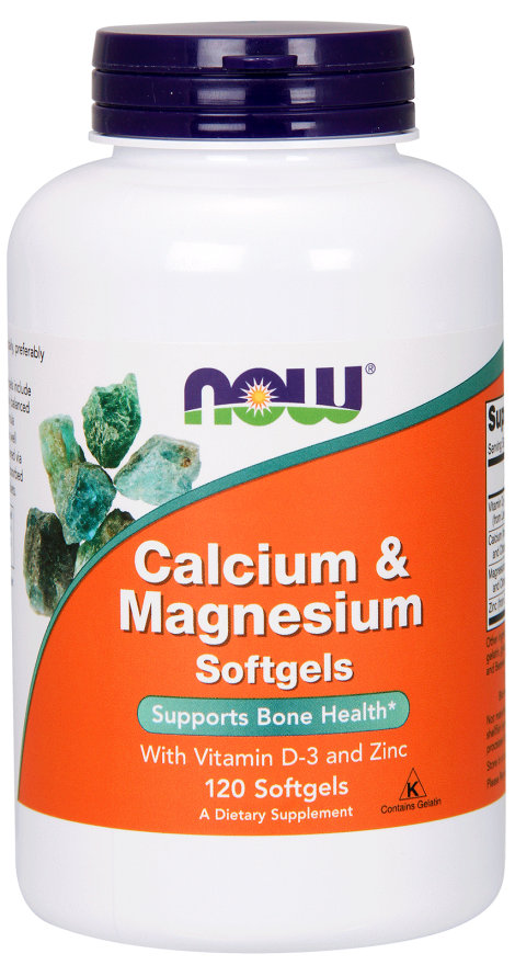 Кальцій і магній комплекс / NOW - Calcium & Magnesium Softgels (120 softgels)