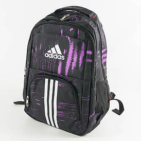 Рюкзак спортивний Адідас (Adidas) - чорно-білий - adi9-1