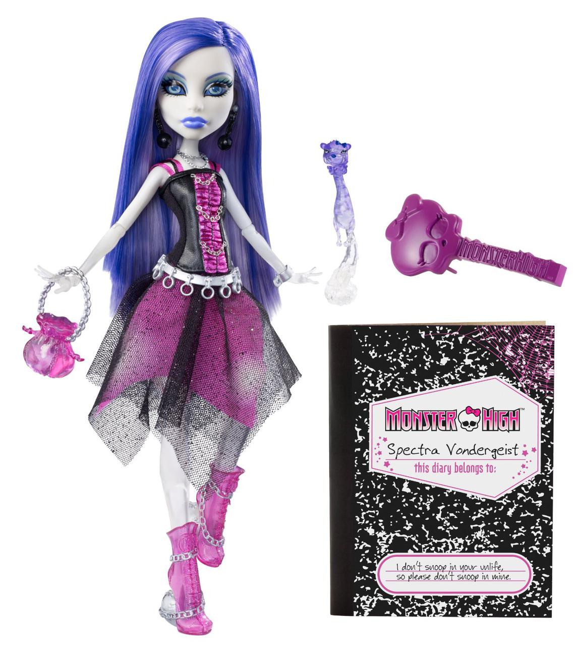 ПОД ЗАКАЗ 20+- ДНЕЙ Monster High Spectra Vondergeist Basic Спектра Вондергейст с питомцем, фото 1
