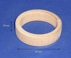 Браслет прямий 20х85/67 мм Дерево заготівка для декору