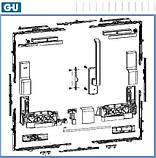 Комплект фурнітури GU 966/150 mZ (850x2370). Колір білий. Ручка — одностороння, фото 2