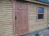 Дерев'яні двері під старовину "Вишенька". Ціна за полотно., фото 2