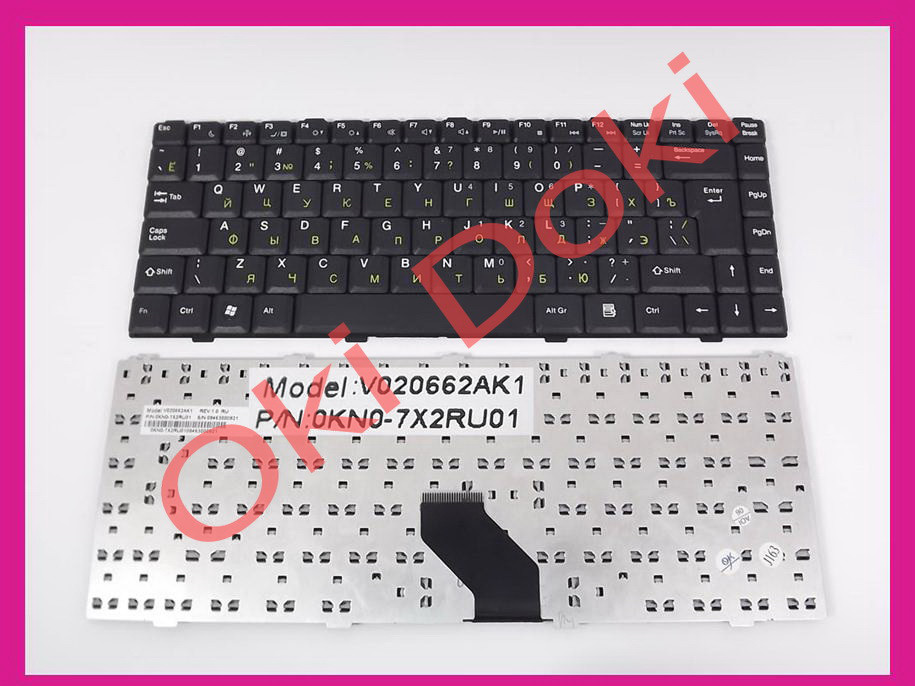 Клавіатура Asus V020662AK1 V020662AS1 Z62 Z62E Z62Ep Z62F Z62Fm Z62Fp Z62H Z62Ha Z62J Z62Jm Z84 Z84F Z84FM