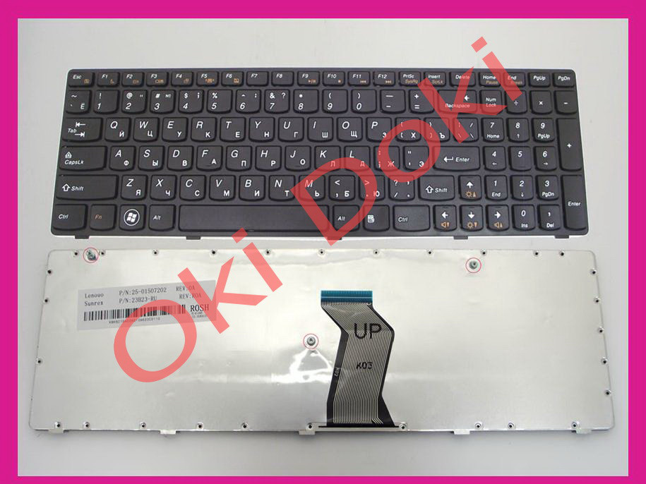 Клавіатура Lenovo IdeaPad 9Z.N5SSC.P0R G580 G585 mp-10a33su-686cw N580 N581 N585 N586 NSK-B5PSC P580 P585