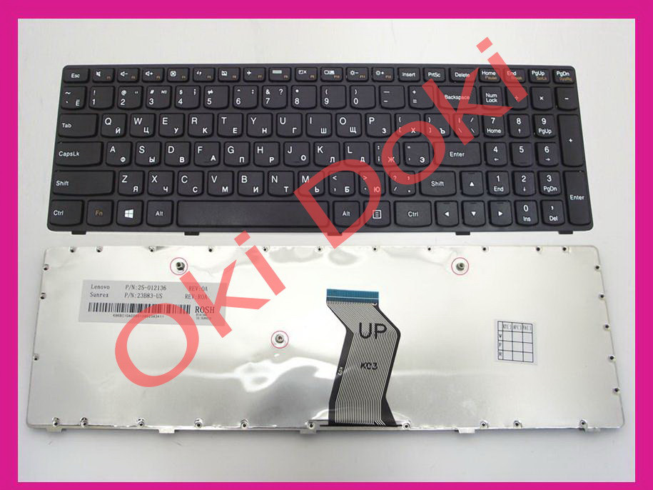 Клавіатура Lenovo 25210962 9Z.N9YSC.00R G500 G500AM G505 G505A G510 G700 G700A G710 PK130Y03A05