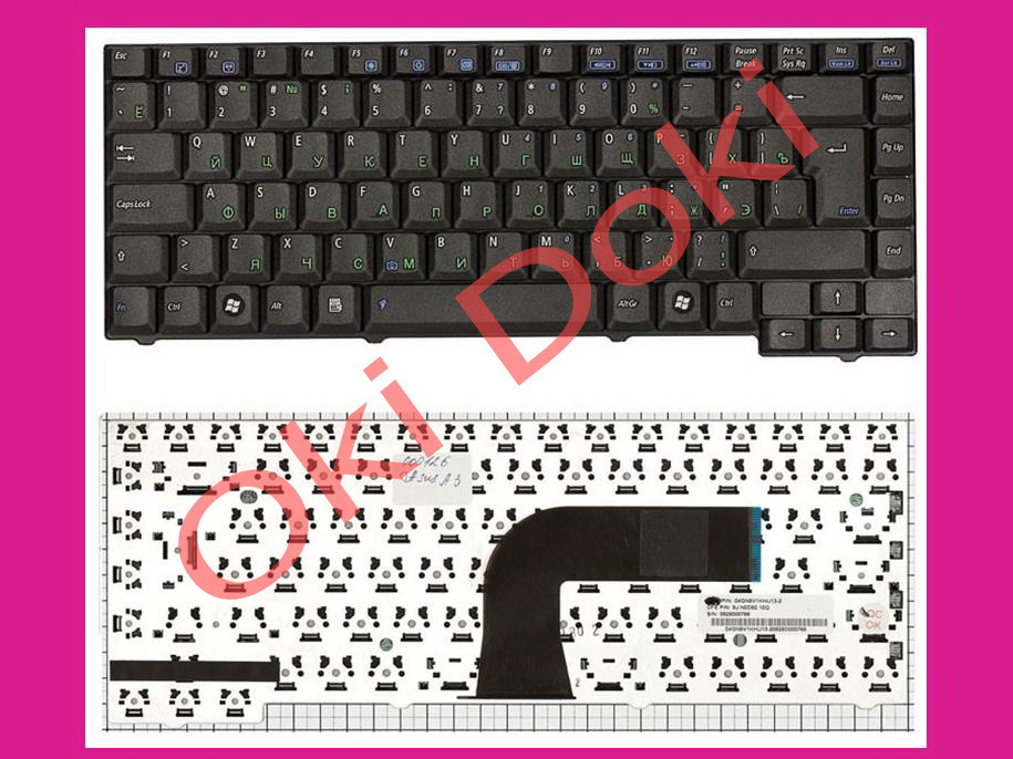 Клавіатура Asus K011162M2 M9 MP-07B36SU-5282 MP-07B36SU-5283 NSK-U500R V011162CK1 V012262AK1 V012262AS1 X50
