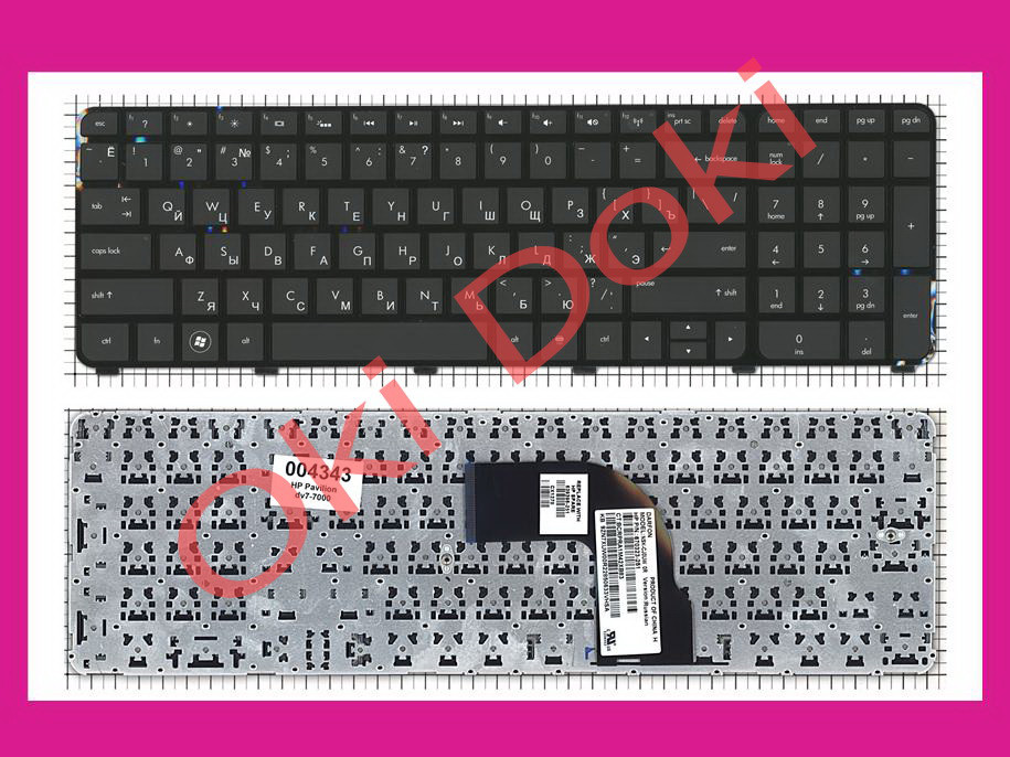 Клавіатура HP NSK-CJ1BW SG-49600-XUA SN8116 VGN-FZ11E VGN-FZ11L VGN-FZ11M VGN-FZ11MR VGN-FZ11S VGN-FZ11SR, фото 1