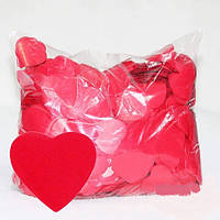 Конфеті серця ЧЕРВОНІ Упаковка 10 грамів