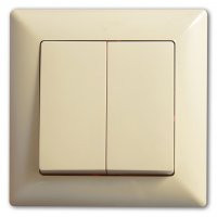 GUNSAN VISAGE Вимикач 2-клавішний крем