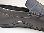 Мокасини шкіряні чорні чоловіче взуття великих розмірів ETHEREAL BS Classic Black by Rosso Avangard, фото 8