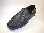 Чоловічі мокасини шкіряні чорні стильні весняна взуття ETHEREAL Classic Black by Rosso Avangard, фото 9