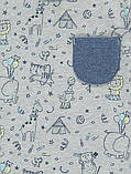 Бавовняна футболка блакитна для хлопчика Georgе, 9-12 міс!, фото 2