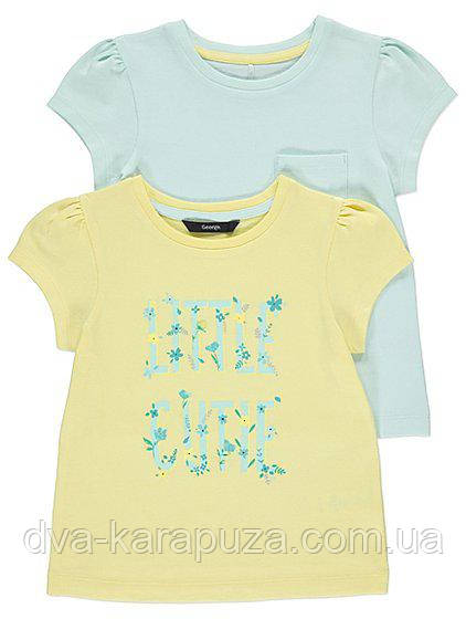 Бавовняні футболки для дівчинки George, 18-24 міс! Англія! Є заміри!, фото 1
