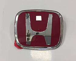 Емблема решітки радіатора та багажника Honda Accord Civic 80мм*65мм червона