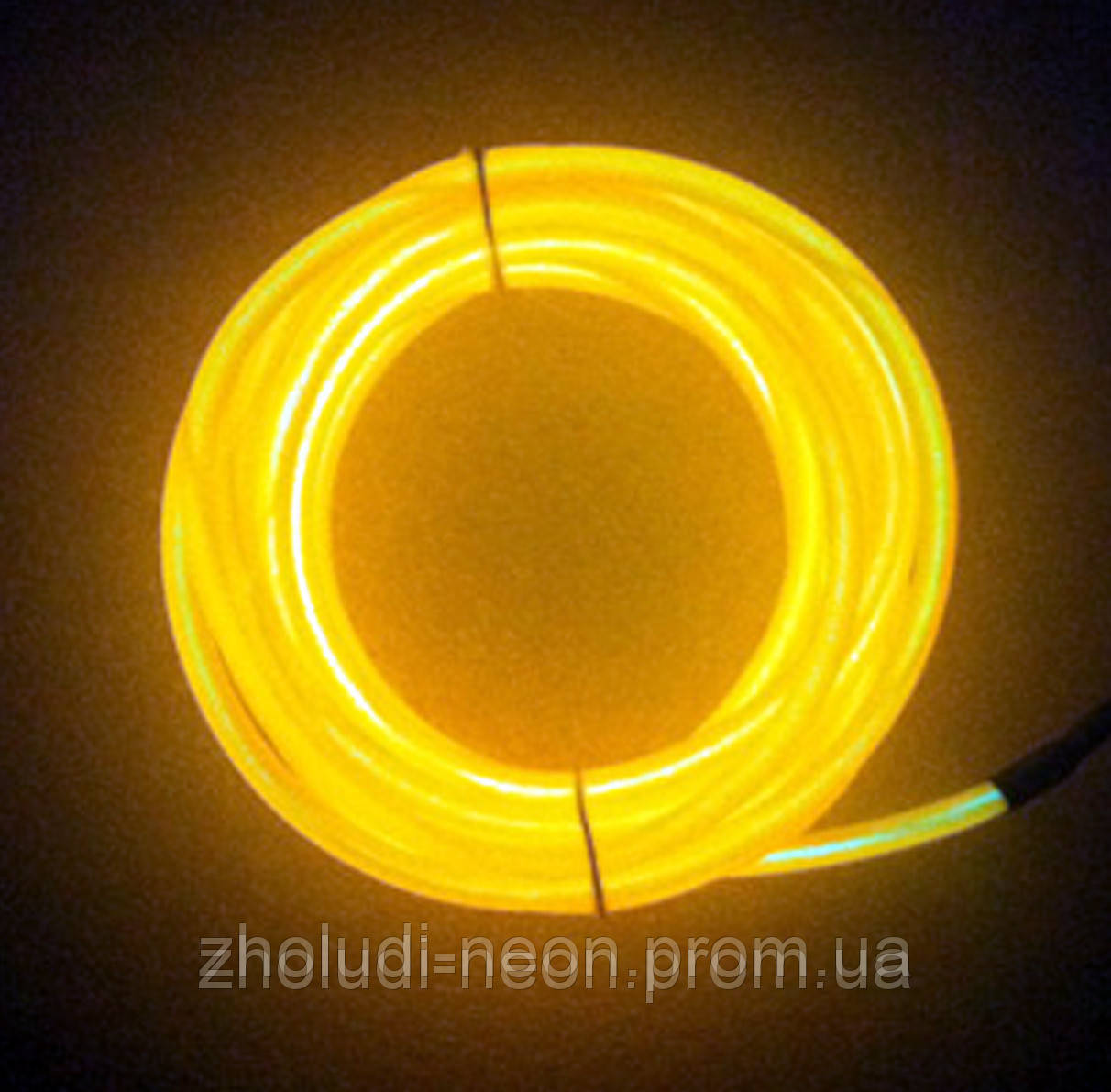 Холодний неон 3-го кл.5 мм, жовтий (розниця, опт), фото 1