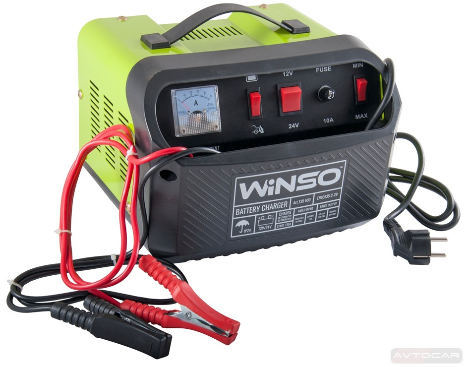 Зарядний пристрій Winso, 950W 12V/24V підходить для АКБ 20-300Ah