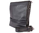 Чоловіча сумка зі штучної шкіри E30901 Чорна, фото 3