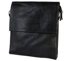 Чоловіча сумка зі штучної шкіри E1102-1 Чорна