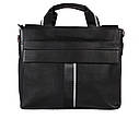 Чоловіча сумка зі штучної шкіри E30917 Чорна, фото 3