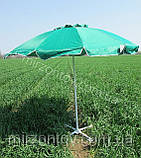 Парасолька торгова пляжна з клапаном 2,5 м дм 12 спиць червона, фото 10