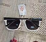 Сонцезахисні окуляри Aras Polarized чорні лінзи з білими дужками, фото 10