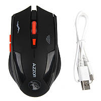 Беcпроводная аккумуляторная игровая мышь Azzor, черный матовый