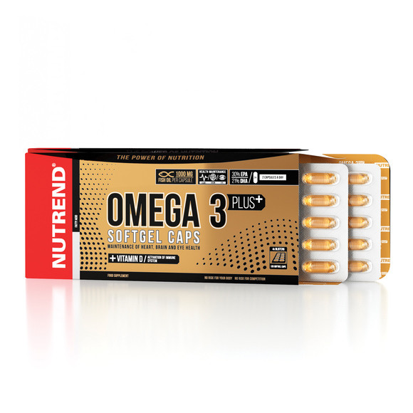Риб'ячий жир Nutrend Omega 3 Plus Softgel Caps 120 caps