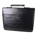Чоловічий портфель зі штучної шкіри 303048 чорний, фото 5