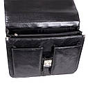 Чоловічий портфель зі штучної шкіри 302974 чорний, фото 6