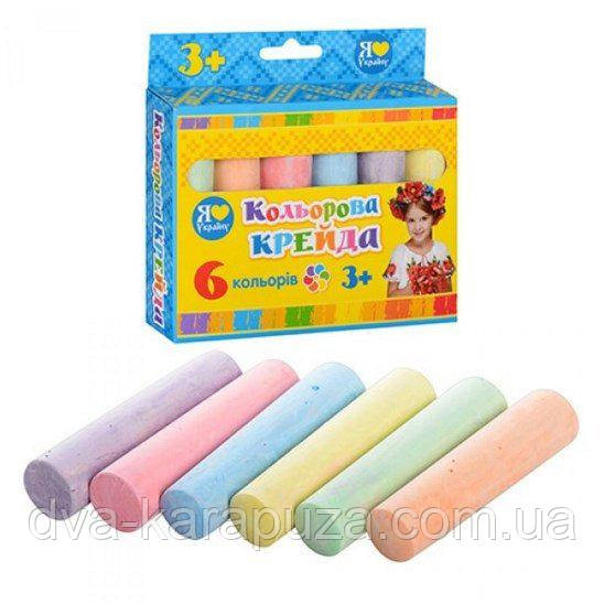 Велика кольорова крейда, 6 шт.!, фото 1