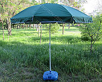 Зонт торговый пляжный с клапаном 2,2 м дм 10 спиц зеленый, синий