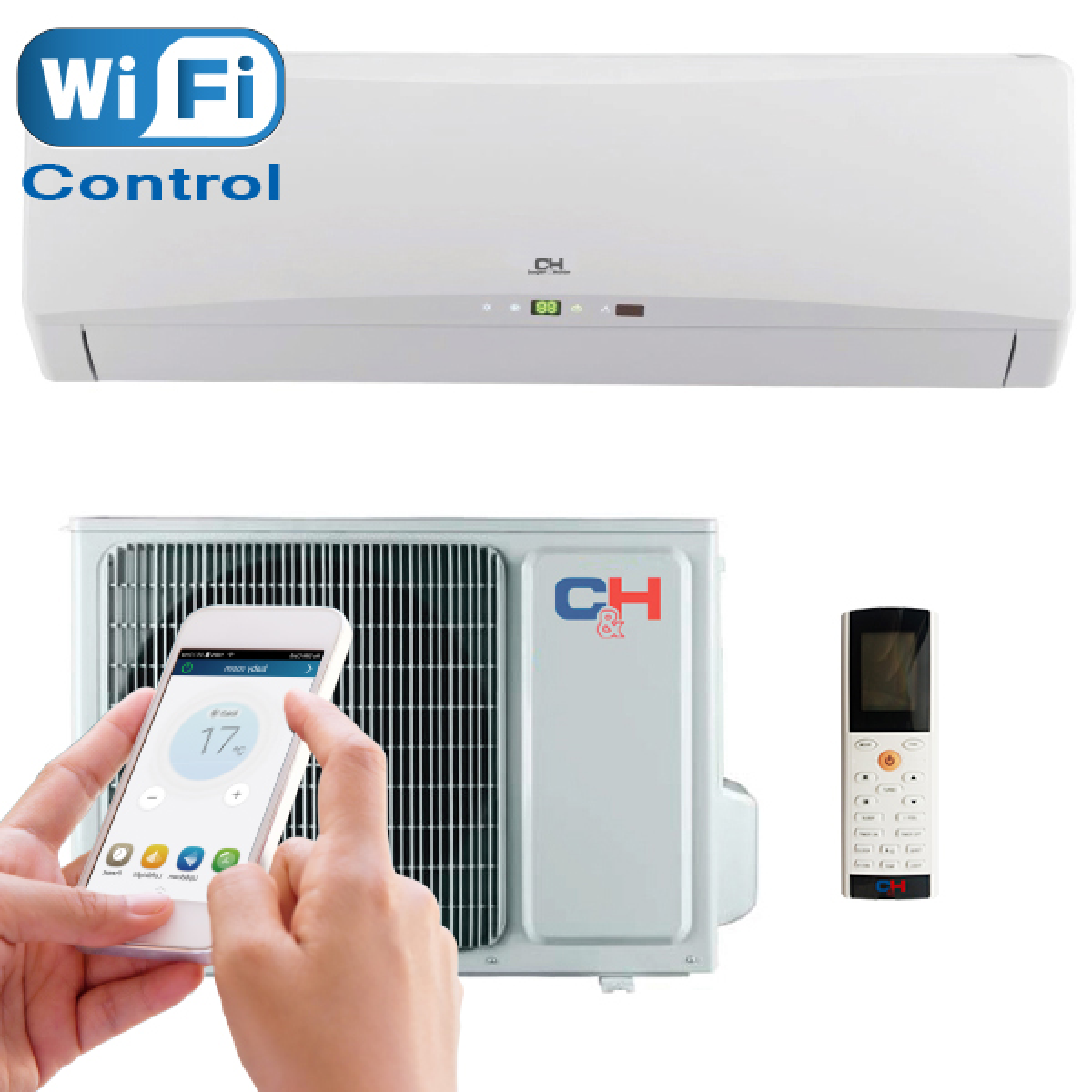 Настінний кондиціонер Cooper&Hunter CH-S12FTXLA-NG (WI-FI) Arctic Inverter