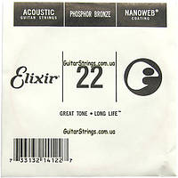 Струна Elixir 14122 Acoustic Nanoweb Phosphor Bronze .022 (акустика)
