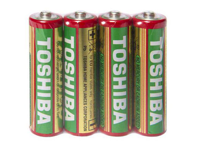 Батарейка ( Елемент живлення) Toshiba (АА R6) сольові (Б-4) (4 шт), фото 1