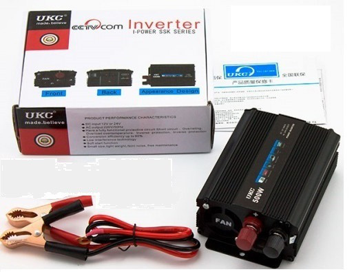 Інвертор автомобільний 500 W 12-220 V 500 Вт з USB-портом. UKC SSK Inverter.
