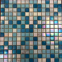 Блакитна мозаїка з перламутром Vivacer GLmix28